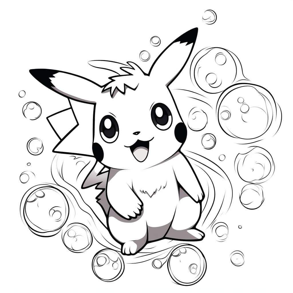 +30 Pikachu Coloring Pages for Free (Printable)
